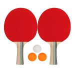 Σετ 2 Ρακέτες Ping Pong & 3 Μπαλάκια 61UG