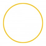Στεφάνι Ρυθμικής Γυμναστικής 60cm Φ18mm 120gr Κίτρινο Amila 48014