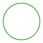 Στεφάνι Ρυθμικής Γυμναστικής 70cm Φ18mm 140gr Πράσινο Amila 48052