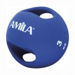 Medicine Ball 3kg Amila Dual Handle 84676