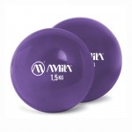 Μπάλα Pilates Palm Ball Two-Pack 1.5Kg Μωβ Amila 96713