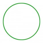 Στεφάνι Ρυθμικής Γυμναστικής 70cm Φ19mm 175gr Πράσινο Amila 48059