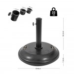 Βάση Ομπρέλας Στρογγυλή Τσιμεντένια 22Kg Escape