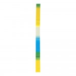 Κορδέλα Ρυθμικής Γυμναστικής 6m Άσπρο Κίτρινο Μπλε 98903