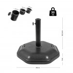 Βάση Ομπρέλας Οκτάγωνη Τσιμεντένια 30Kg Escape