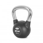 Kettlebell με επένδυση Λάστιχου και Λαβή Χρωμίου 10kg Amila 44572