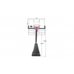 Μπασκέτα με βάση Life Sport S027 M 115