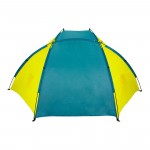 Σκίαστρο παραλίας κίτρινο πετρόλ ABBEY® Camp 21TQ-GEP