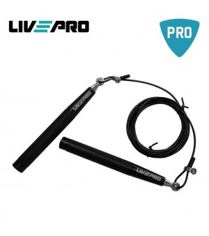 Σχοινάκι Crossfit Premium Black LivePro Β 8283HB