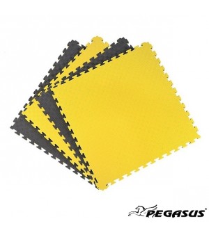 Δάπεδο προστασίας Pegasus Puzzle EVA Μαύρο Κίτρινο 2.0cm Β 4100-20