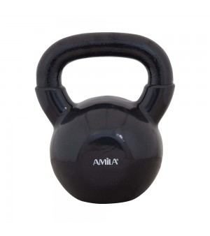 Kettlebell με επένδυση Βινυλίου 20kg μαύρο Amila 44509