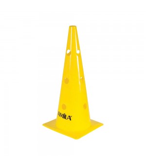 Κώνος 46cm από σκληρό PVC κίτρινος Amila 41904