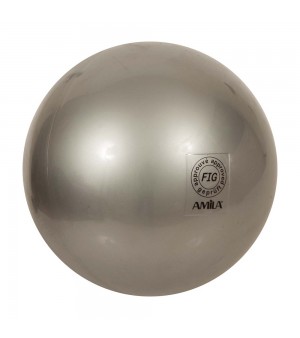 Μπάλα ρυθμικής γυμναστικής 19cm FIG Approved Ασημί Amila 47957