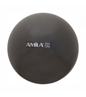 Μπάλα Pilates 19cm Μαύρη Amila 95805