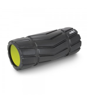 Foam Roller Arrow Φ14x33cm Μαύρο Λάιμ Amila 96828