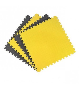 Δάπεδο προστασίας Pegasus Puzzle EVA Μαύρο Κίτρινο 2.0cm Β 4100-20