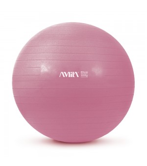 Μπάλα Γυμναστικής 65cm Ροζ Amila 95848
