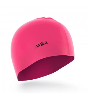 Σκουφάκι Κολύμβησης για μακρυά μαλλιά Ροζ Amila 47022