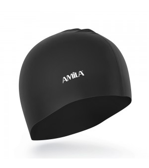 Σκουφάκι Κολύμβησης Μαύρο Amila 47013