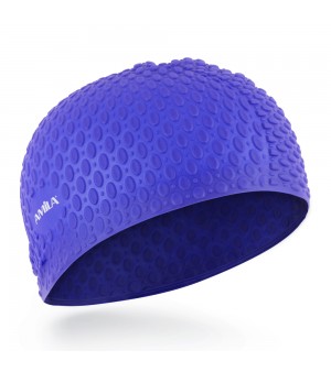 Σκουφάκι Κολύμβησης για μακρυά μαλλιά Μπλε Amila 47017