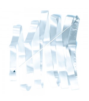 Κορδέλα Ρυθμικής Γυμναστικής Μήκους 5m Άσπρη Amila 47998