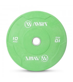 Δίσκος Βαρών Color Bumper Plate Slim 50mm 10kg Amila 84847