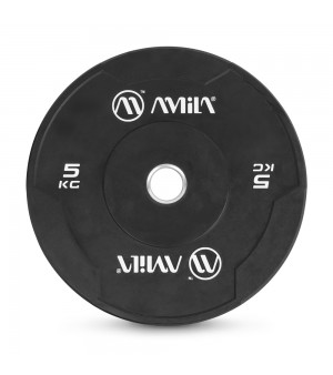 Δίσκος Βαρών Amila Black W Bumper Slim 50mm 5Kg 84841