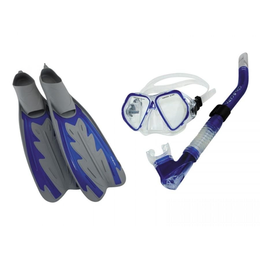 Σετ Μάσκα/Αναπνευστήρας Comocean + Πέδιλα Explorer Scuba Force