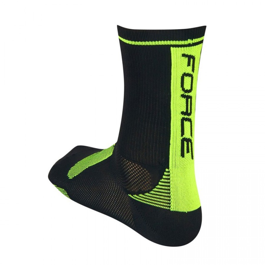 Κάλτσες Ποδηλασίας Black Green Long Force 900986