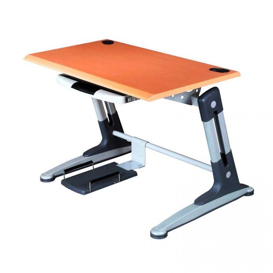 grafeio-ypologisth apo-metallo kai melaminh-105 x 76 x 72 cm-K04057 velco