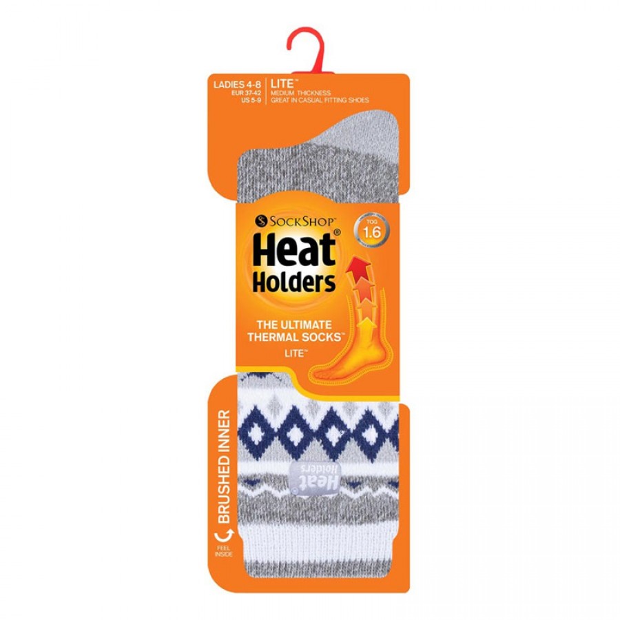 Κάλτσες Γυναικείες Jacquard LITE™ Γκρι Heat Holders® 80023