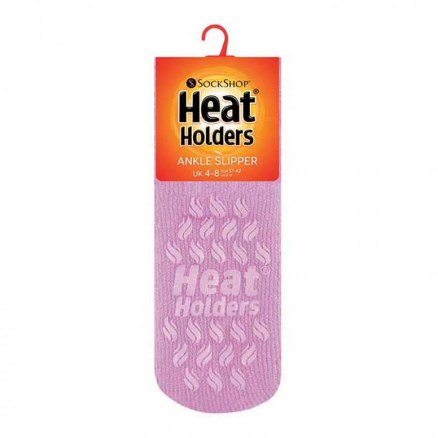 Κάλτσες Γυναικείες Ankle Slipper Socks Ροζ Heat Holders® 80020