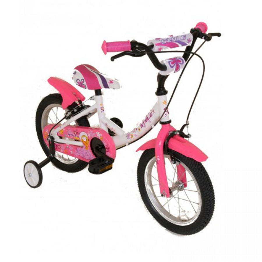 Ποδήλατο Style Challenger 12 Λευκό Ροζ