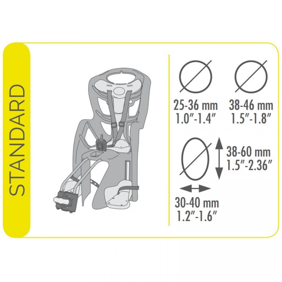Κάθισμα Bellelli Pepe Standard για Σκελετό Γκρι