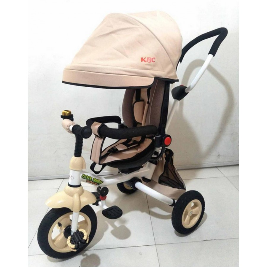 Παιδικό Τρίκυκλο Αναδιπλούμενο με Περιστρεφόμενο Κάθισμα 9903 Μπεζ