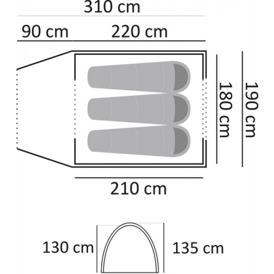 Σκηνή Grasshoppers (2-3 Ατόμων) Nomad 10505