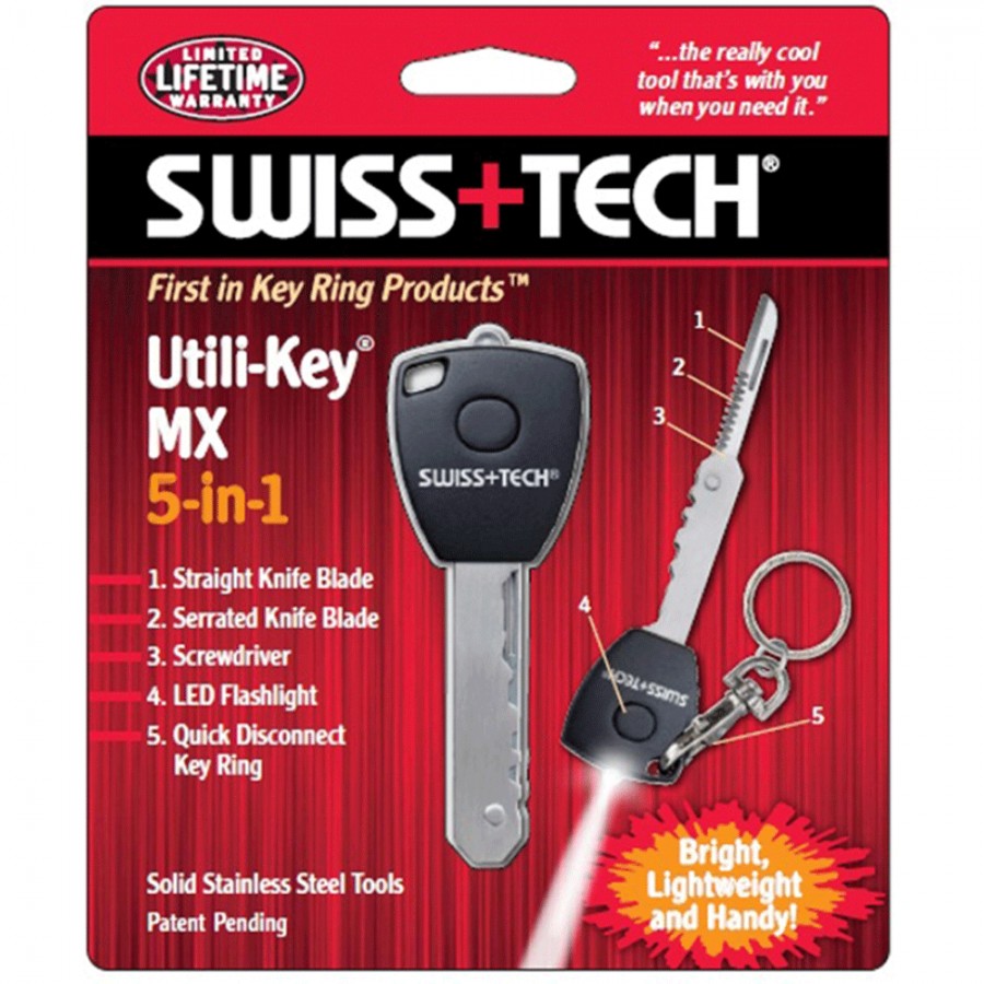 Μπρελόκ Πολυεργαλείο Swiss Tech Utili-Key MX 5-in-1 Micro Tool 21010