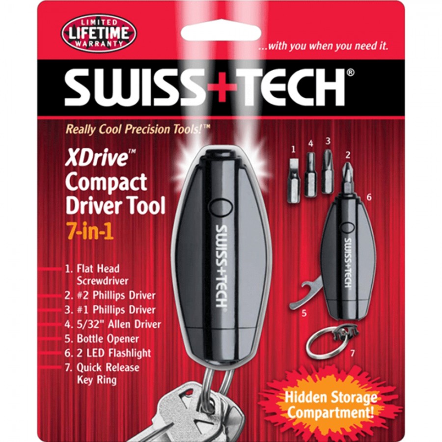 Μπρελόκ Πολυεργαλείο Swiss Tech XDrive 7-in-1 Compact Driver Tool 21014
