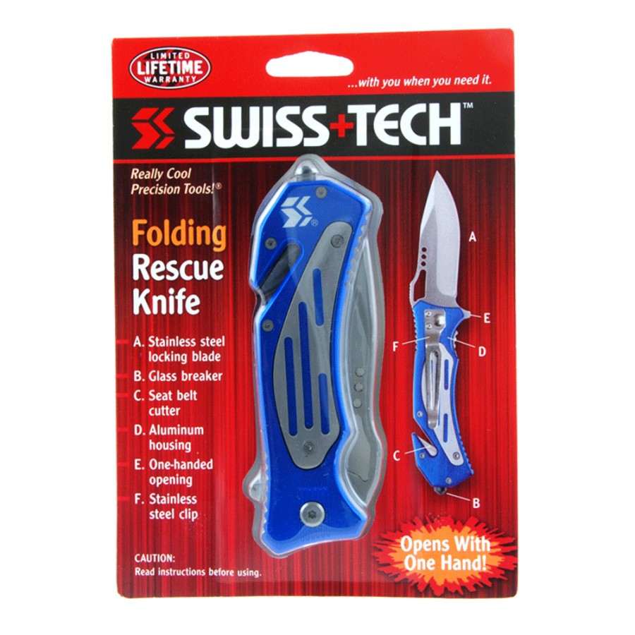 Πτυσόμενο Μαχαίρι Swiss Tech Folding Rescue Knife 21028