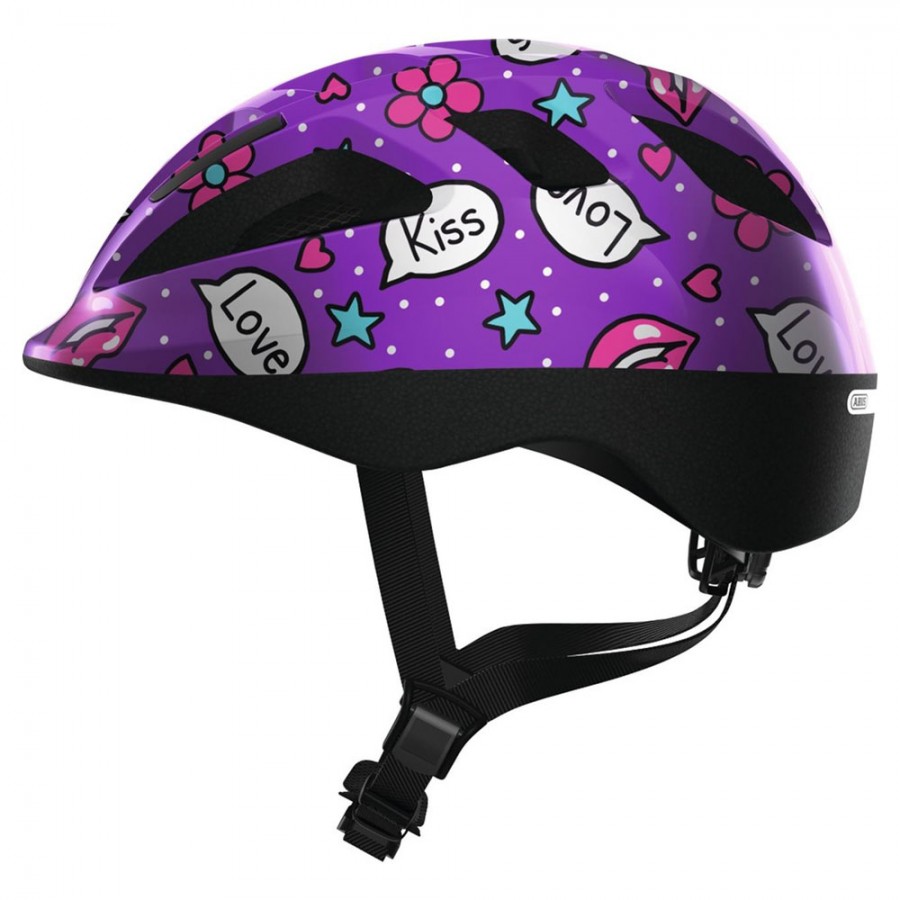 Παιδικό Κράνος Ποδηλάτου Abus Smooty 2.0 019 Purple Kisses
