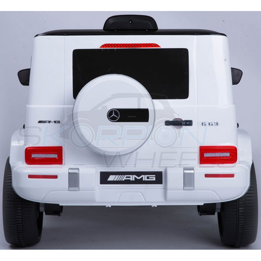 Ηλεκτροκίνητο Mercedes Benz AMG G63 12V Scorpion Wheels Λευκό 5247036