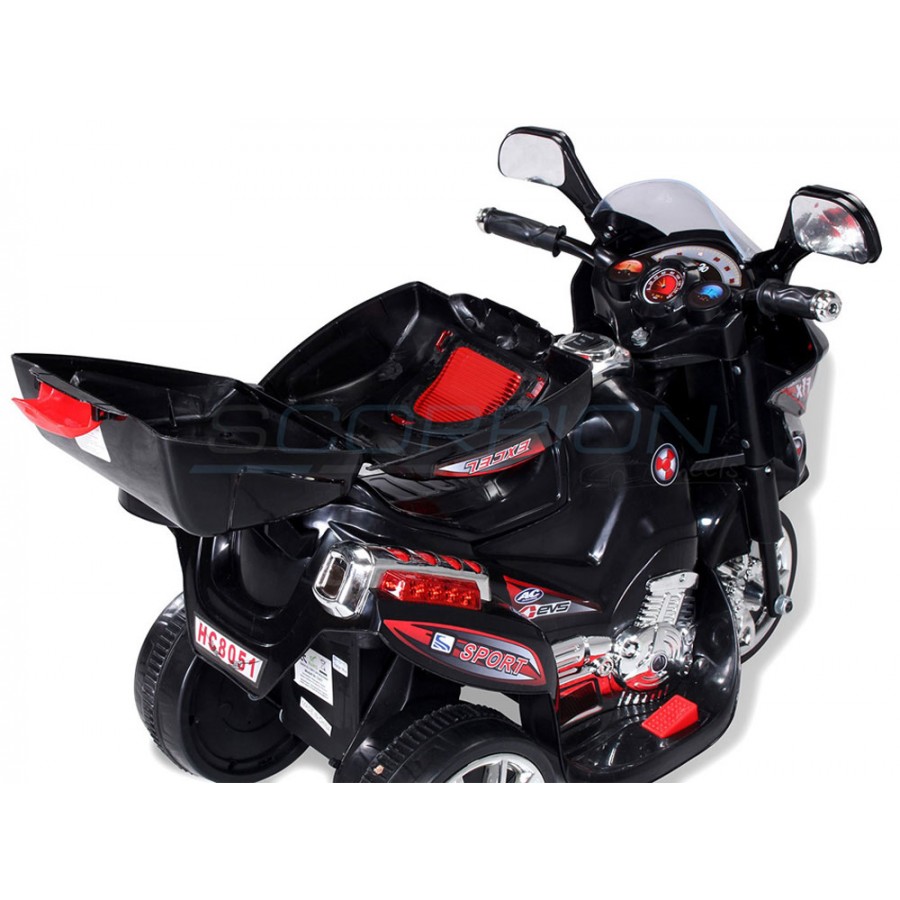 Παιδική Μηχανή Scorpion Wheels 6V Μαύρη 5245020