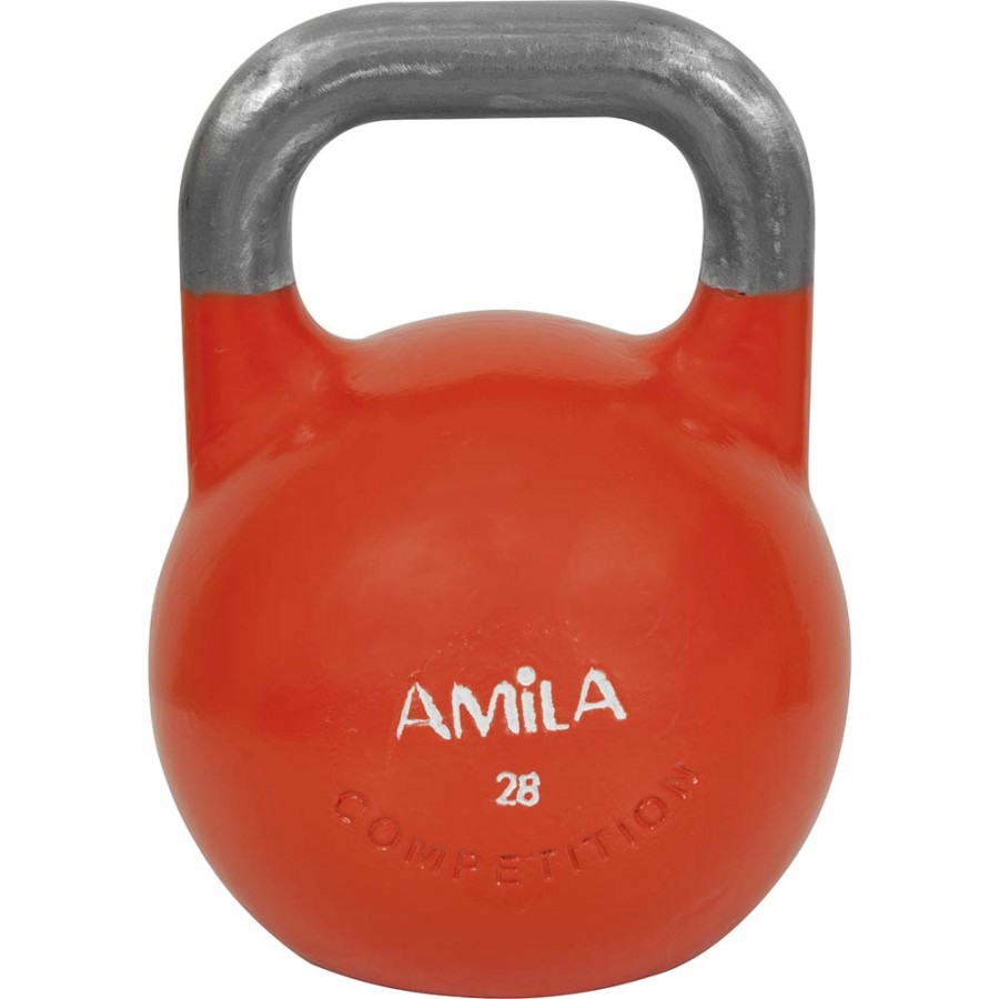 Kettlebell Αγωνιστικό 28kg Πορτοκαλί Amila 84586