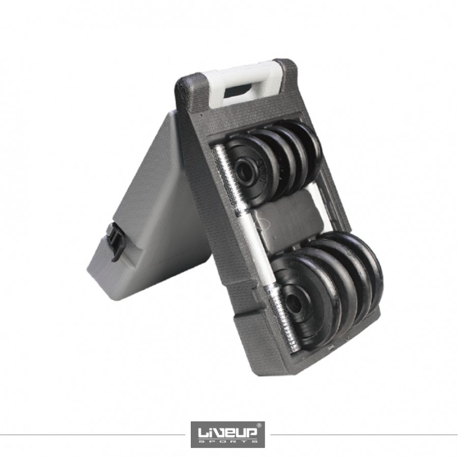 Σετ αλτήρων 20 κιλών Κασετίνα LiveUp Β 2341Β