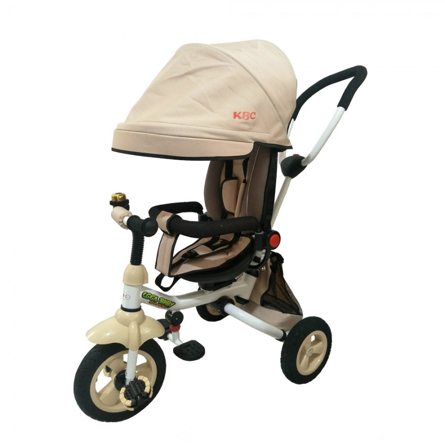 Παιδικό Τρίκυκλο Ποδήλατο Τρίκυκλο Αναδιπλούμενο με Περιστρεφόμενο Κάθισμα 9903 Μπεζ
