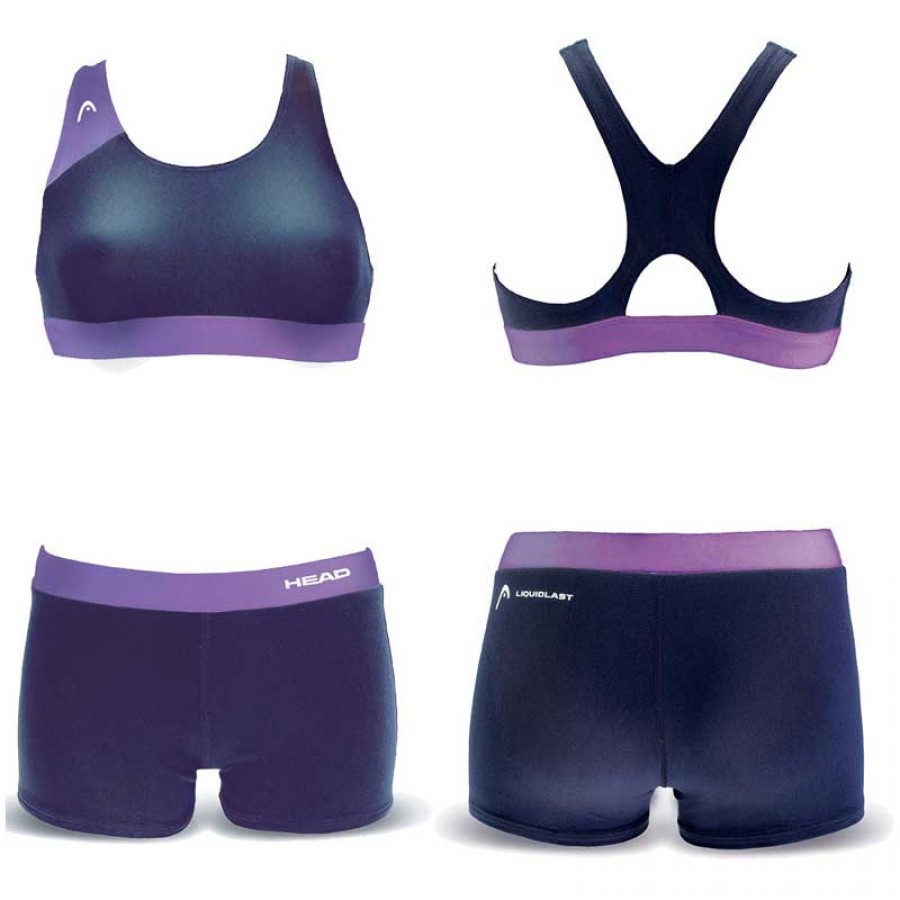 Μαγιό Κολυμβητηρίου Head Splice Bikini Plus Μπλε Μωβ