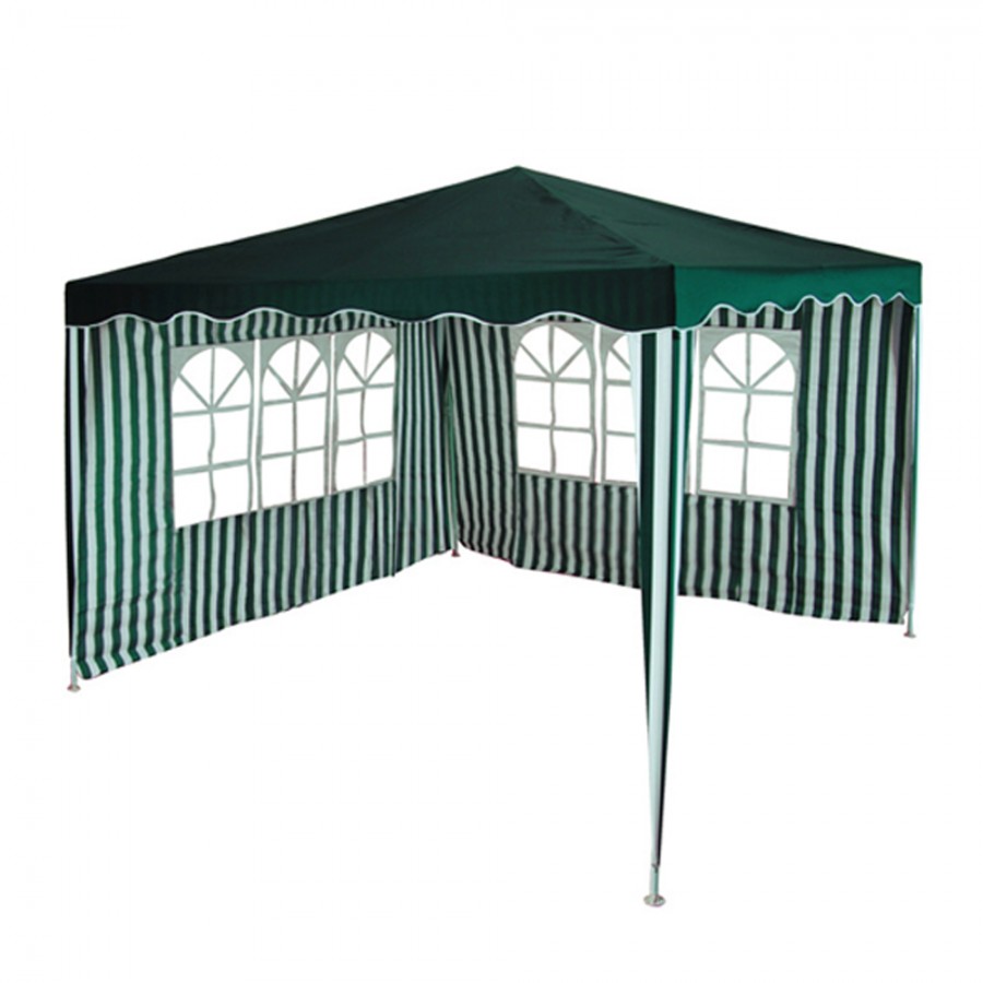Σετ Τέντα Κήπου Gazebo 3x3 με 2 Πλαϊνά Unigreen 11306