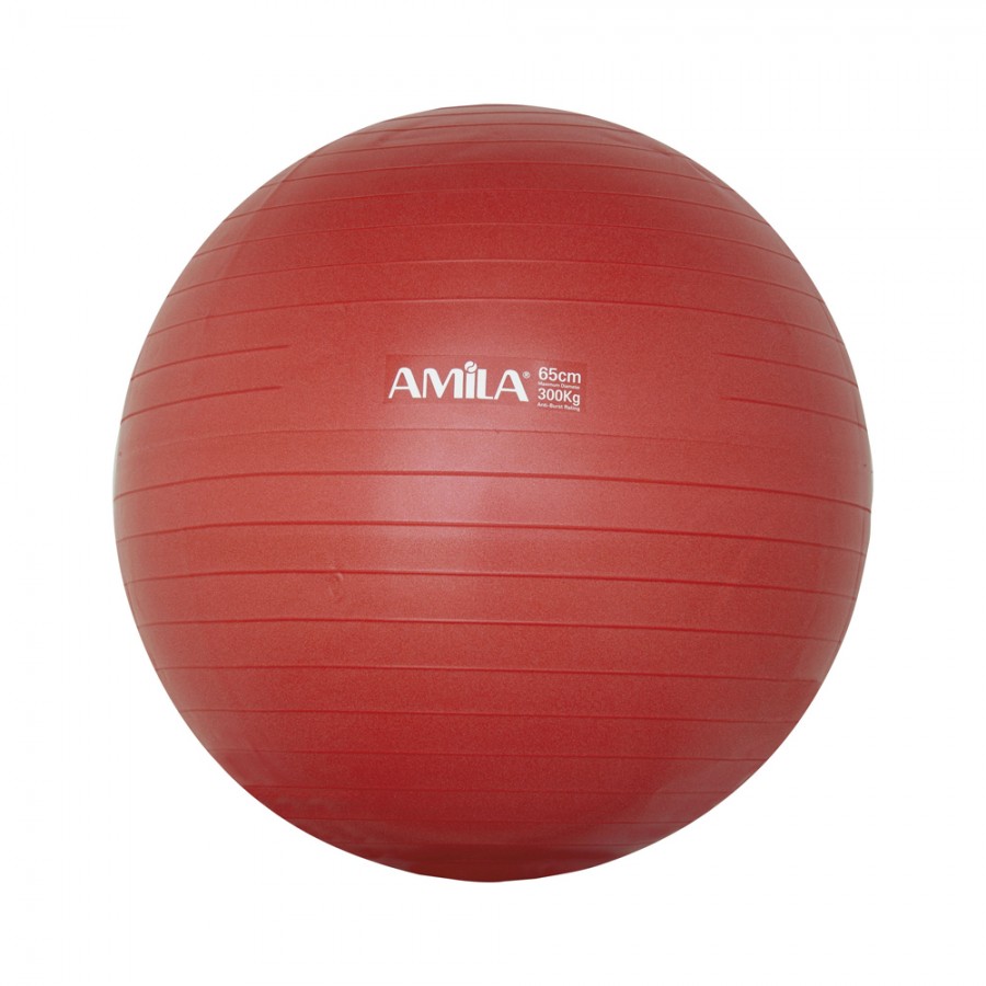 Μπάλα γυμναστικής AMILA GYMBALL 65cm Κόκκινη