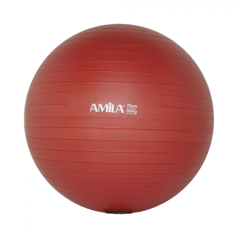 Μπάλα γυμναστικής AMILA GYMBALL 75cm Κόκκινη