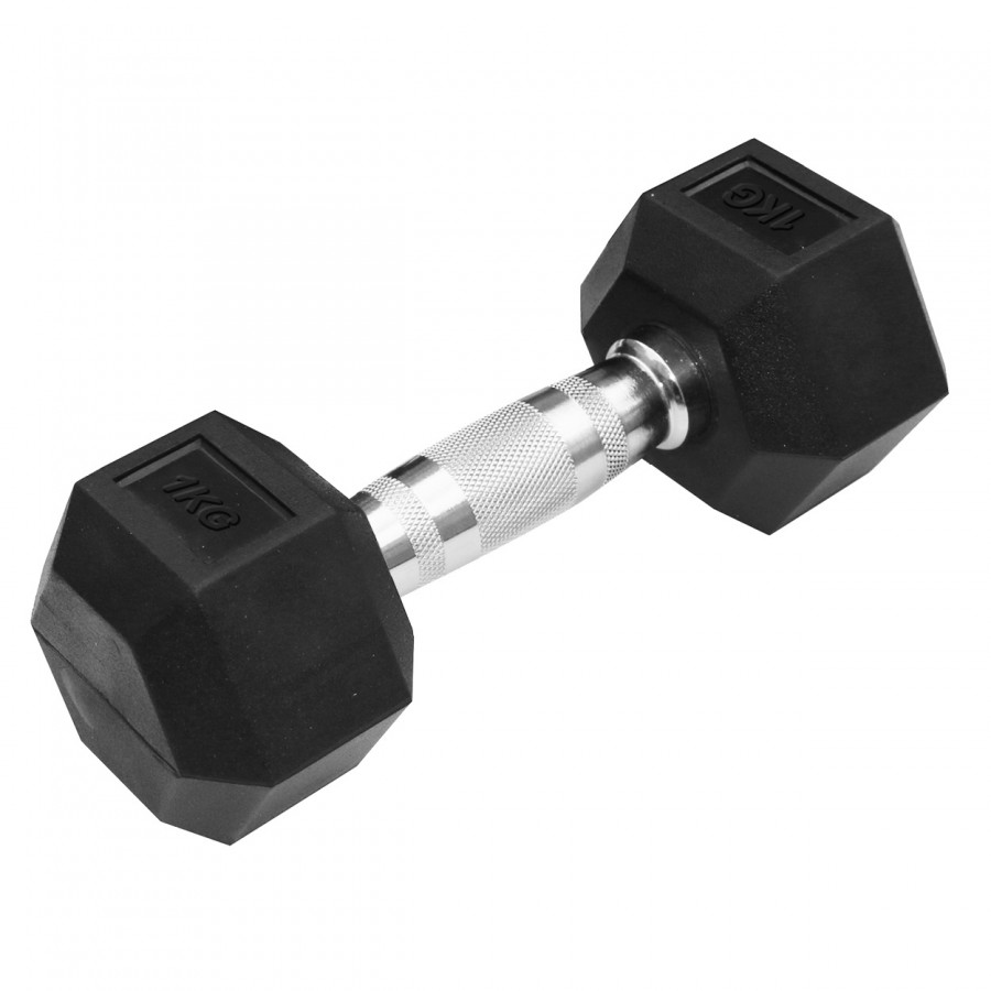 Εξάγωνος Αλτήρας με λάστιχο 1kg Pegasus® Β-0111-1013